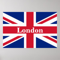 Union Jack London ~ Affiche du drapeau britannique