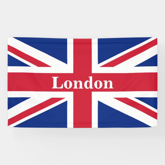 Union Jack London ~ Britische Flagge Banner (Horizontal)