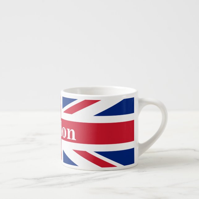 Union Jack London ~ Britische Flagge Espressotasse (Rechts)