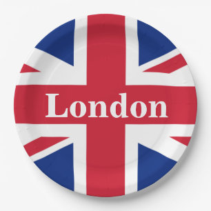 Union Jack London ~ British Flag Paper Plate Pappteller