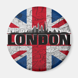 Union Jack & London Skyline Kühlschrankmagnet