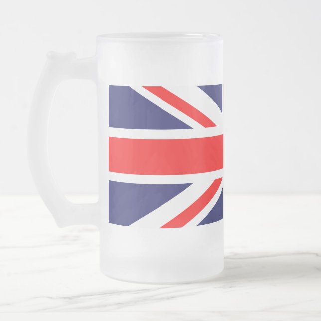 Union Jack Mattiert Beer Tasse (Links)