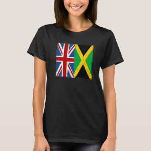 Union Jack mit jamaikanischer Flagge und britische T-Shirt