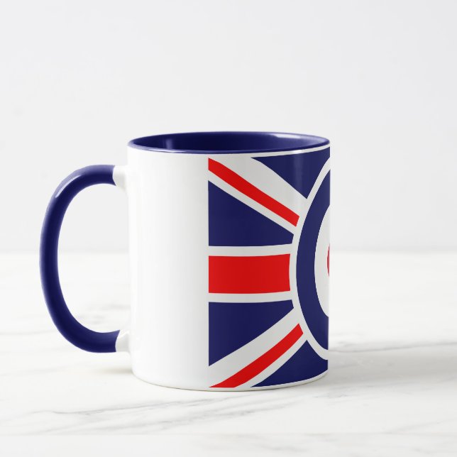 Union Jack Mod England Ziel Tasse (Links)