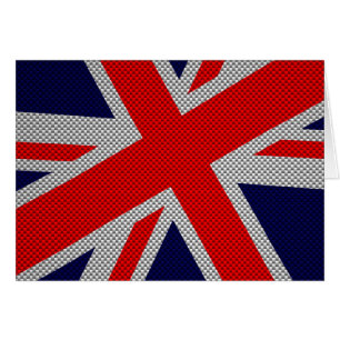 Union Jack moderne sur l'impression en fibre de ca