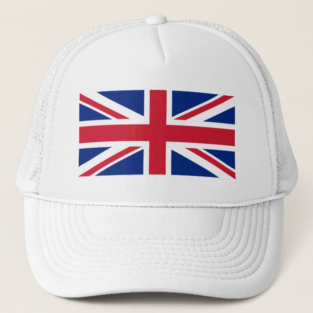 Union Jack National Flag of United Kingdom England Truckerkappe (Vorderseite)