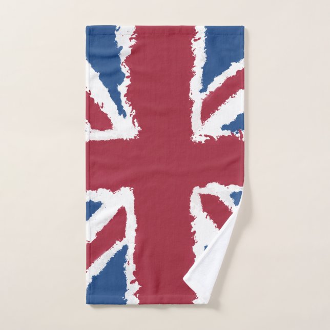 Union Jack Painted Artwork von Heva Weva Handtuch (Handtuch)