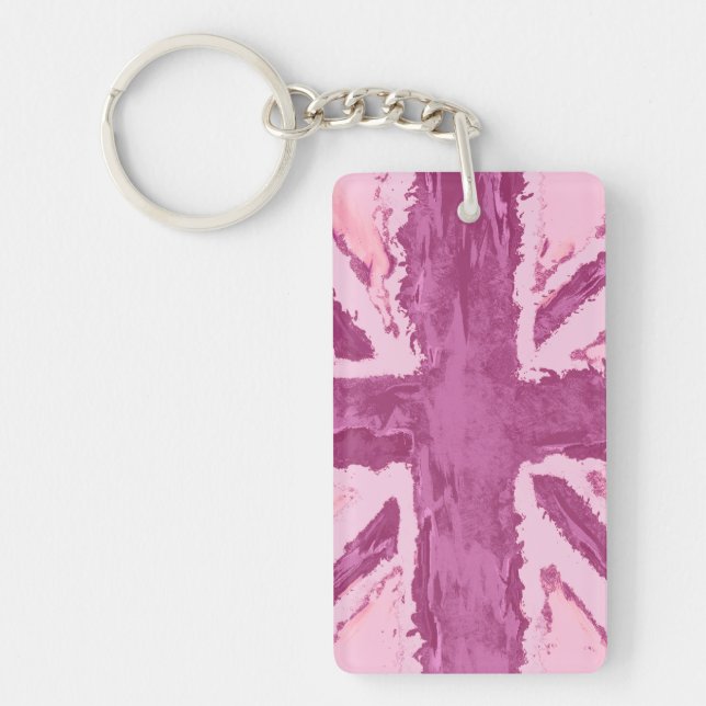Union Jack Peint Royaume-Uni Art Plum (Devant)