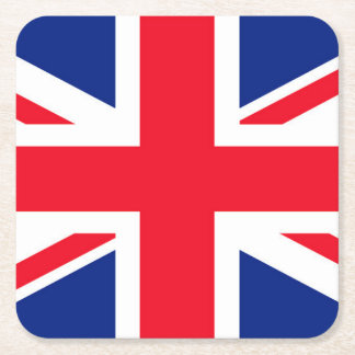 Union Jack Rechteckiger Pappuntersetzer
