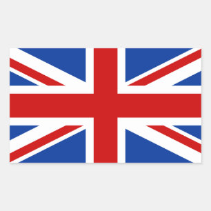 Union Jack-Rechteckkleber Rechteckiger Aufkleber
