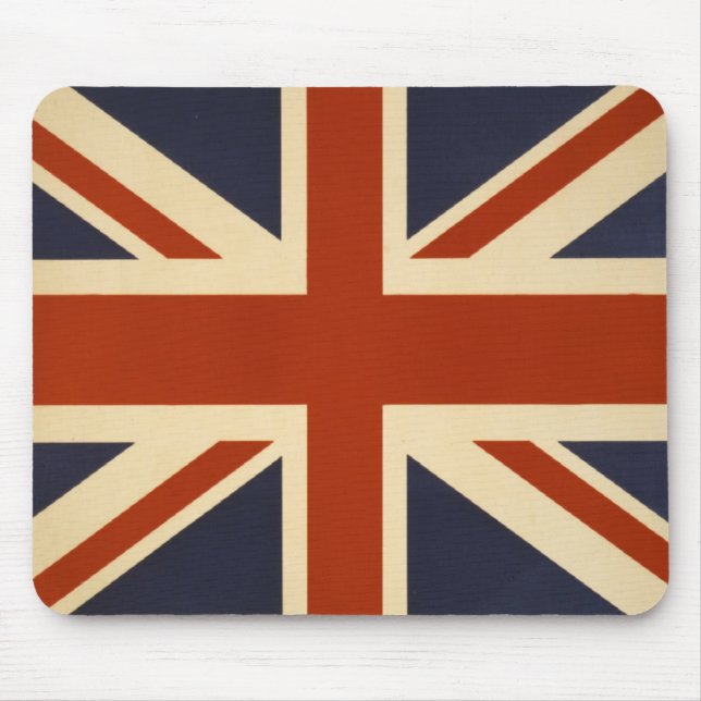 Union Jack Retro Mousepad (Vorne)