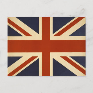 Union Jack Retro Postkarte