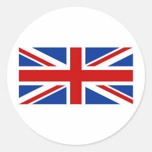 Union Jack Runder Aufkleber