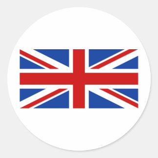 Union Jack Runder Aufkleber