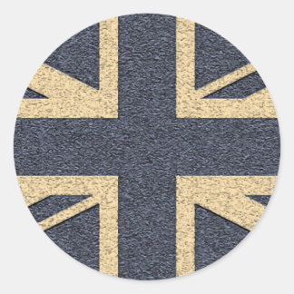 Union Jack Runder Aufkleber
