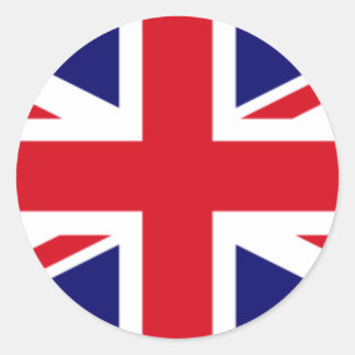 Union Jack Runder Aufkleber