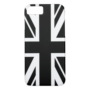Union Jack ~ Schwarz und Weiß Case-Mate iPhone Hülle