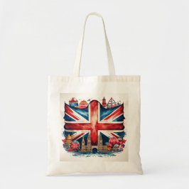 Union Jack Sehenswürdigkeiten Totbeutel Tragetasche
