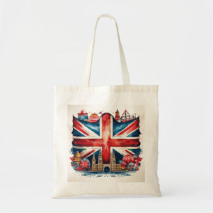 Union Jack Sehenswürdigkeiten Totbeutel Tragetasche