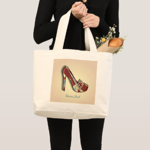 Union Jack Shoe Design Tote Bag Jumbo Stoffbeutel