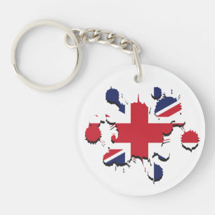 Union Jack Spritzer Schlüsselanhänger