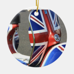 Union Jack sur un ornement de scooteur