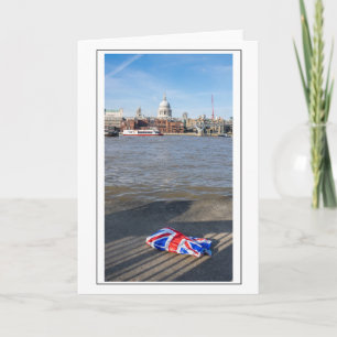 Union Jack Tasche London Grußkarte Karte