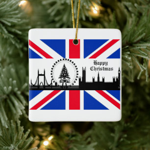 Union Jack Theme London Weihnachtsschmuck