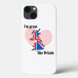 Union Jack UK britisches Design mit Herz Case-Mate iPhone Hülle