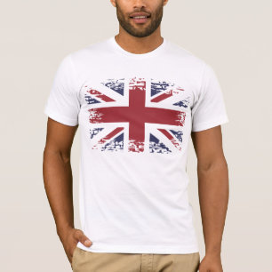 Union Jack (UK-Flagge), Grunge-Stil. T-Shirt