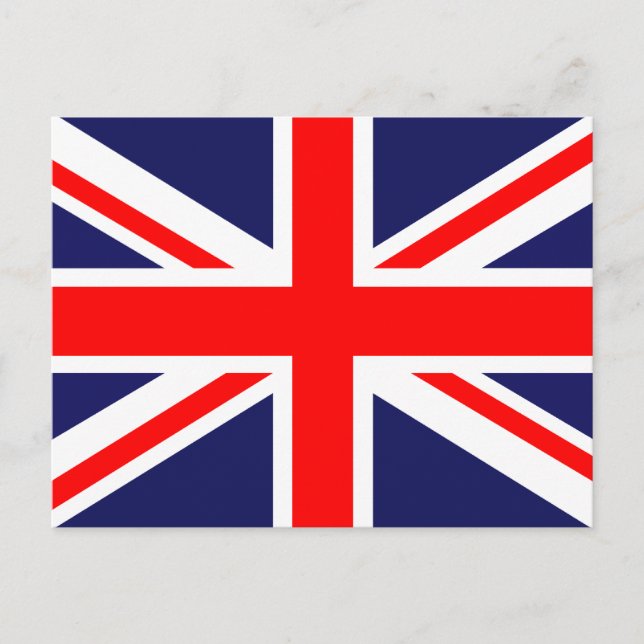 Union Jack - UK-Flagge Postkarte (Vorderseite)