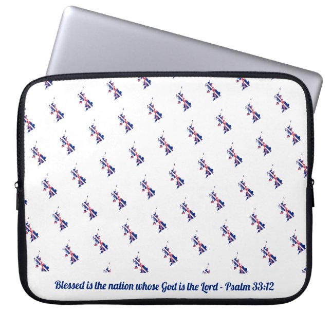 UNION JACK UK GROSSBRITANNIEN Seligen Nation Lapto Laptopschutzhülle (Vorderseite)