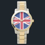 Union Jack United Kingdom British Flag Großbritann Armbanduhr<br><div class="desc">Union Jack United British Flag Great Britain English Icon Vereinigtes Königreich</div>