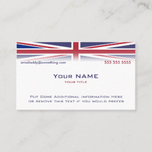 Union Jack Version 1 Visitenkarte