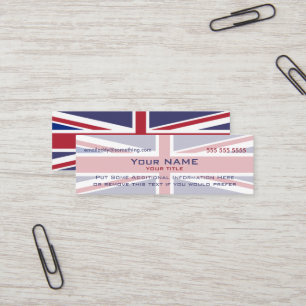 Union Jack Version 4 Mini Visitenkarte