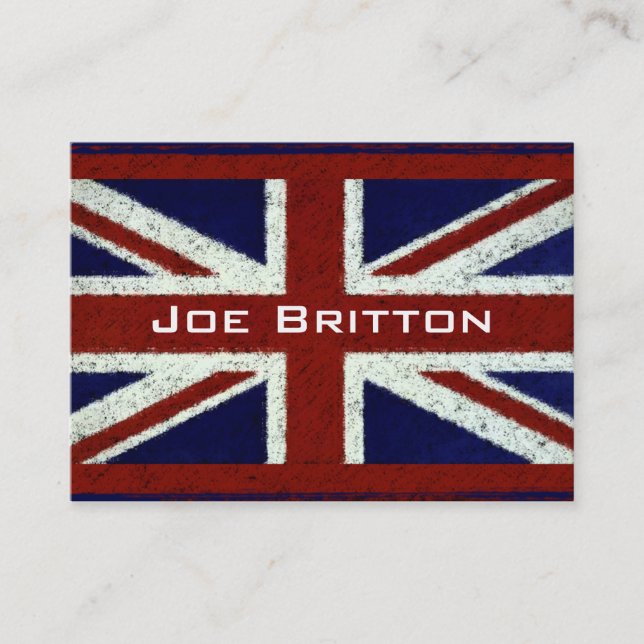 Union Jack Visitenkarte (Vorderseite)
