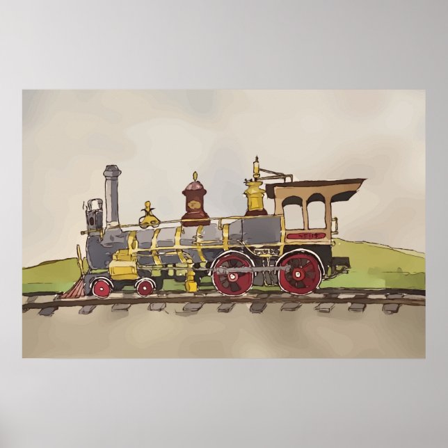 Union Pacific Nr. 119 am Promontory Summit  Poster (Vorne)