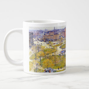Union Square im Frühling von Frederick Childe Hass Jumbo-Tasse