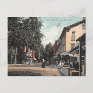 Union St, Lambertville, New Jersey 1907 Postkarte