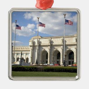 Union Station in Washington, D.C. Silbernes Ornament