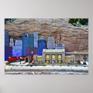 Union Station, Modellbahnausstellung, Kansas City Poster