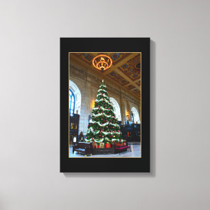 Union Station Weihnachtsbaum, Kansas City Leinwanddruck