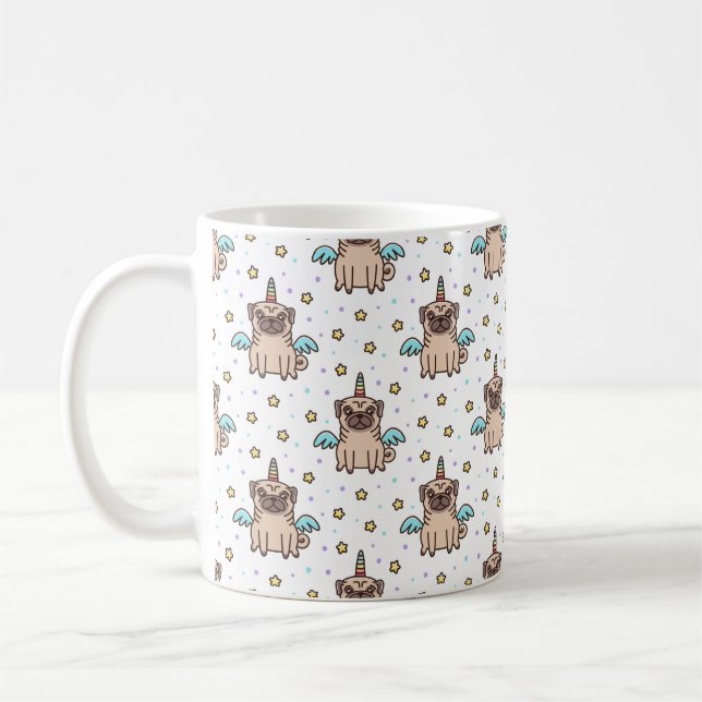 UniPug-Mops-Tasse Kaffeetasse (Links)