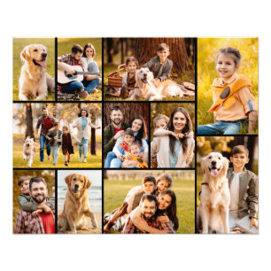 Unique 11 photo Collage minimaliste Simple Noir