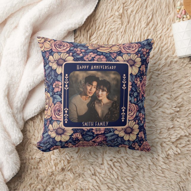 UniquE 5TH Wedding Anniversary Throw Kissen (Decke)