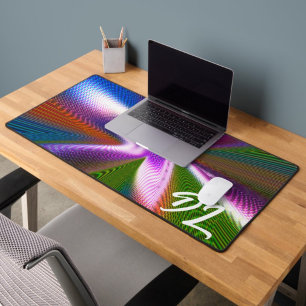 Unique Abstrait en marbre coloré Liquide Mousepad