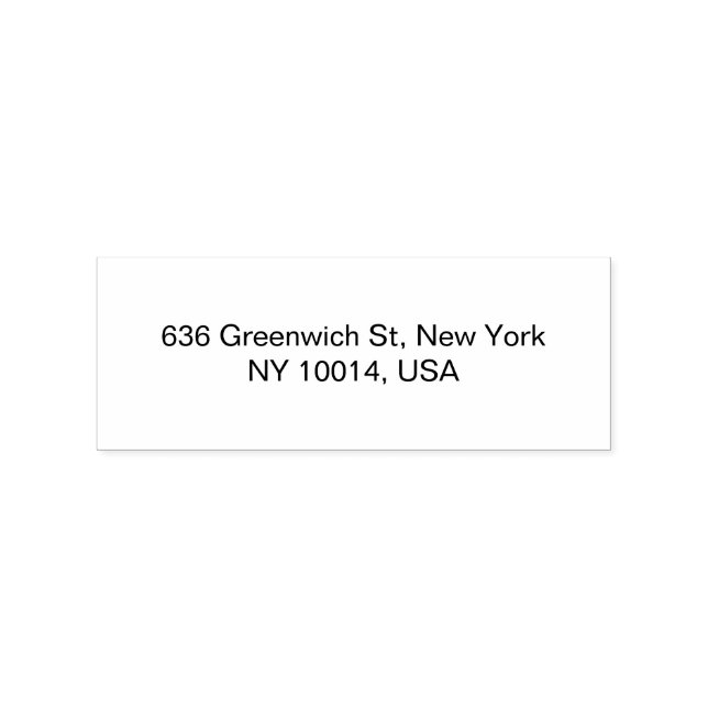 Unique Address Wood Art Stamps for Envelopes Gummistempel (Stempel)