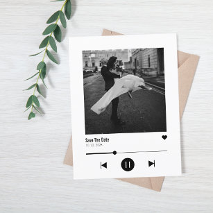 Unique Album Cover Music Song Viral Save the Date Ankündigungspostkarte