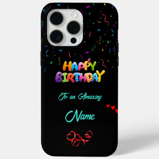 Unique Anniversaire iPhone 15 Pro Max Coque
