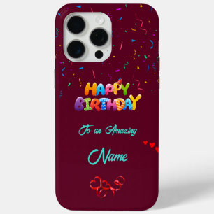 Unique Anniversaire iPhone 15 Pro Max Coque